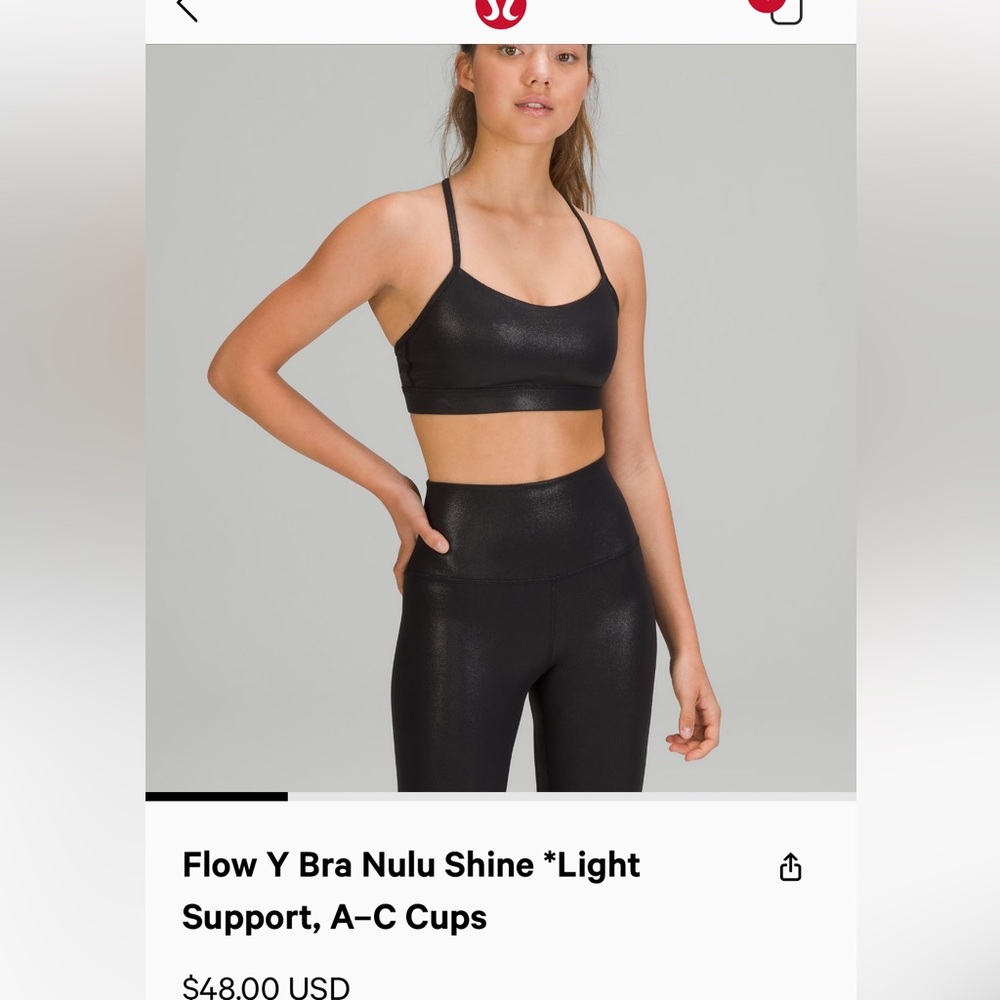 Lululemon shine bra size 6 - Picture 4 of 4